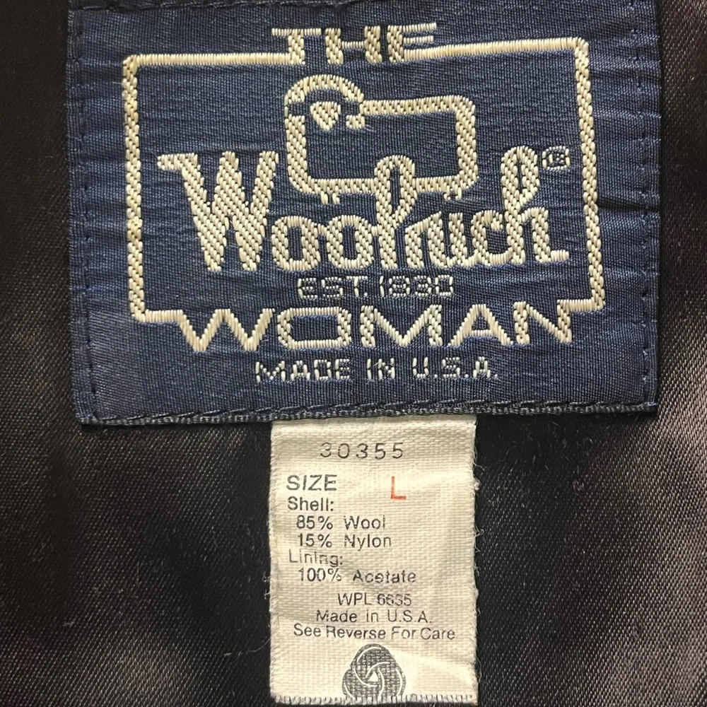 Vintage Woolrich wool Women's buffalo plaid Jacket 80s size large - Picture 2 of 7